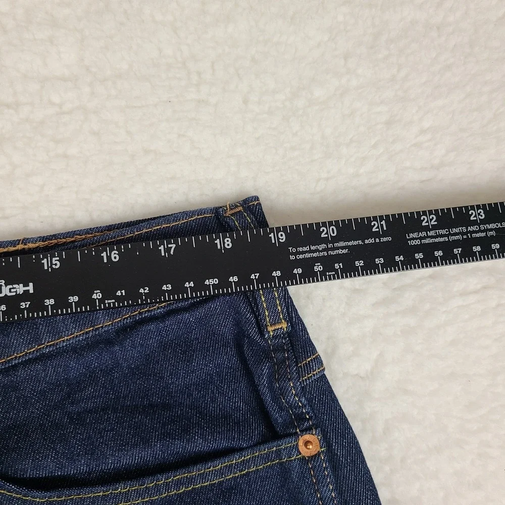 Levi's Jeans Mens 38x34 Blue Straight Leg Western Fit Dark Wash 37681‎ Denim